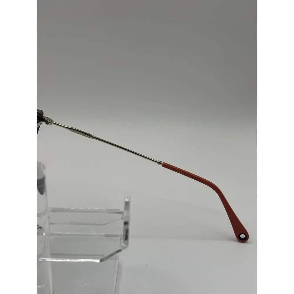 Yoji 32-001430 Rimless Sunglasses Gold Coral Dark Lens 56-18-145 Unisex